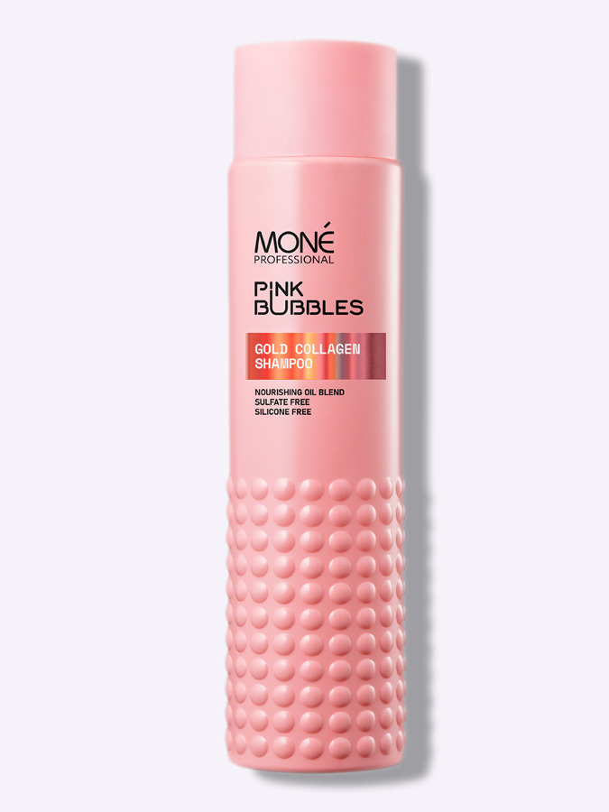 Увлажняющий шампунь для волос с коллагеном MONE Professional GOLD COLLAGEN SHAMPOO, 300мл