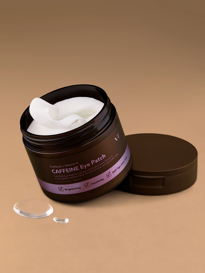 Тканевые патчи для верхнего и нижнего века с кофеином и пептидами VT COSMETICS Caffeine Eye Patch, 60 шт