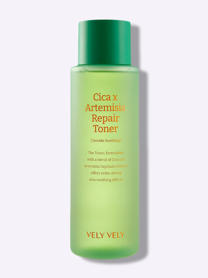 Восстанавливающий тонер с экстрактом полыни и центеллы Vely Vely Cica Artemisia Repair Toner, 500 мл