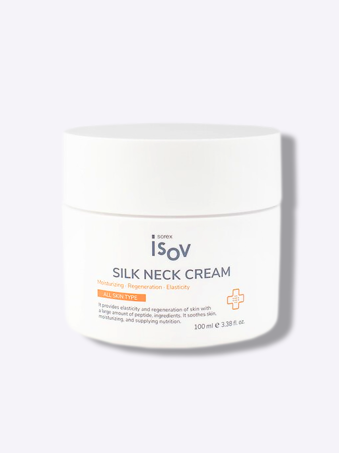 Омолаживающий  крем для шеи c эффектом обновления и разглаживания ISOV Silk Neck Cream, 100мл