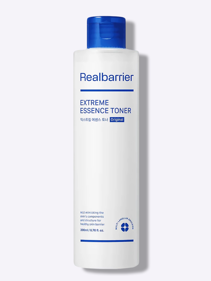 Ламеллярный восстанавливающий тонер-эссенция с керамидами Real Barrier Extreme Essence Toner Original, 200 мл