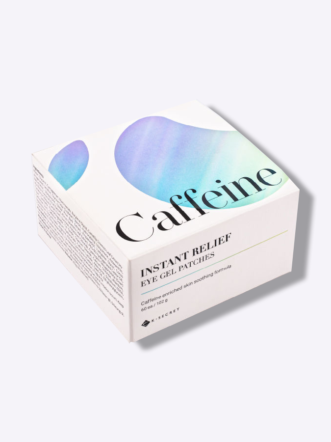 Патчи для век против отёков с кофеином K-Secret Instant Relief Eye Gel Patches (Caffiene), 60 шт