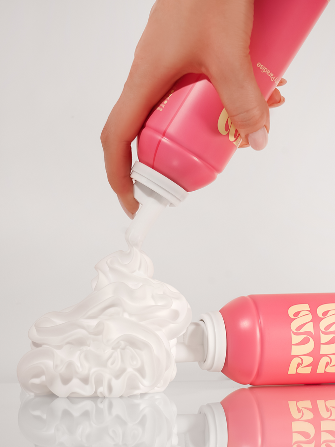 Пена для душа в виде взбитых сливок "Клубничный рай" RUM RUM Whipped Cream Shower Foam, 265 мл
