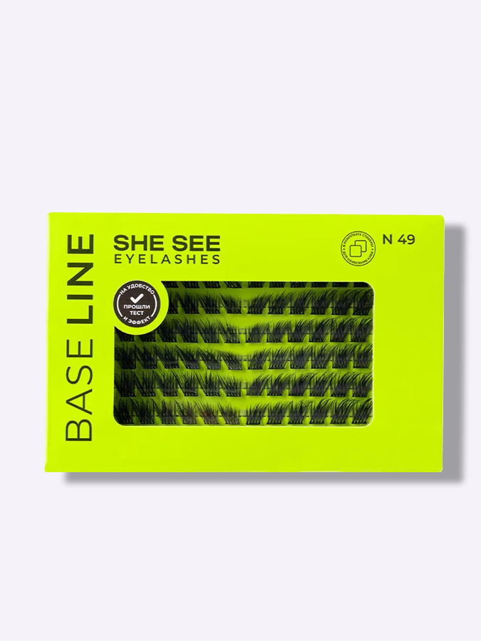 Накладные ресницы "РИАНА" N49 SHE SEE EYELASHES BASE LINE №49