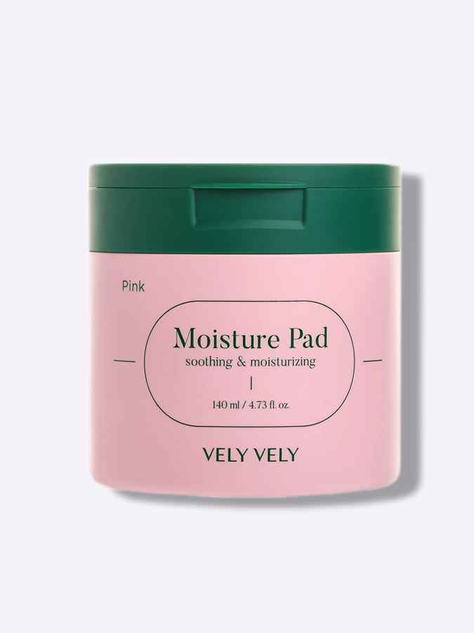 Увлажняющие тонер-пэды с экстрактом опунции Vely Vely Pink Moisture Pad, 140 мл