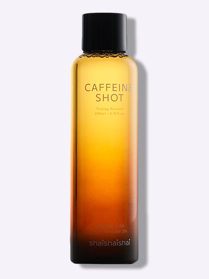 Тонер-бустер с ниацинамидом и кофеином для сияния кожи SHAISHAISHAI Caffeine Shot Toning Booster, 200 мл
