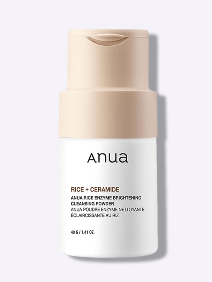 Смягчающая и обновляющая энзимная пудра с экстрактом риса ANUA Rice Enzyme Brightening Cleansing Powder, 40г