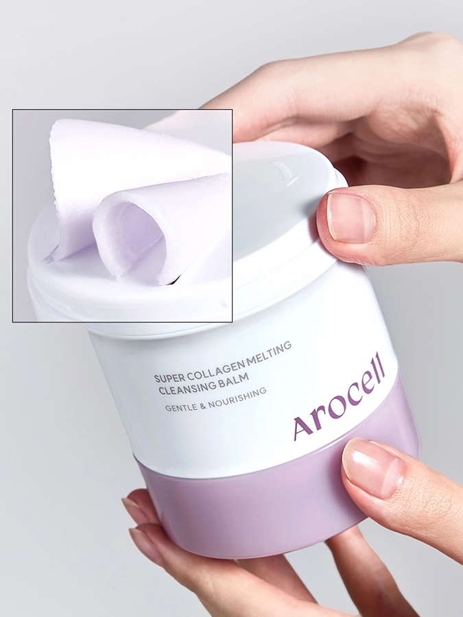 Гидрофильный бальзам с коллагеном и пептидами для глубокого очищения AROCELL Super Collagen Melting Cleansing Balm, 100 мл