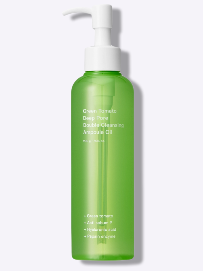 Масло гидрофильное для сужения пор и свежести кожи Sungboon Editor Green Tomato Deep Pore Double Cleansing Ampoule Oil, 200 мл