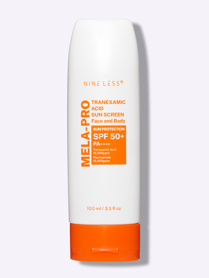 Солнцезащитный крем для лица и тела с осветляющим эффектом NINE LESS MELA-PRO Tranexamic Acid Sun Screen, 100 мл