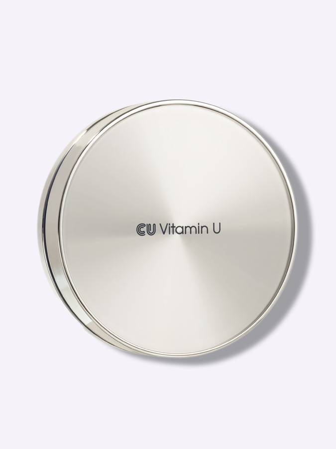 Тональный крем-кушон с PDRN, витамином U и пептидами [23 тон] CUSKIN VITAMIN U Coverfit Cushionpact SPF 50+/ PA++++ 23 тон, 15 г + 15 г