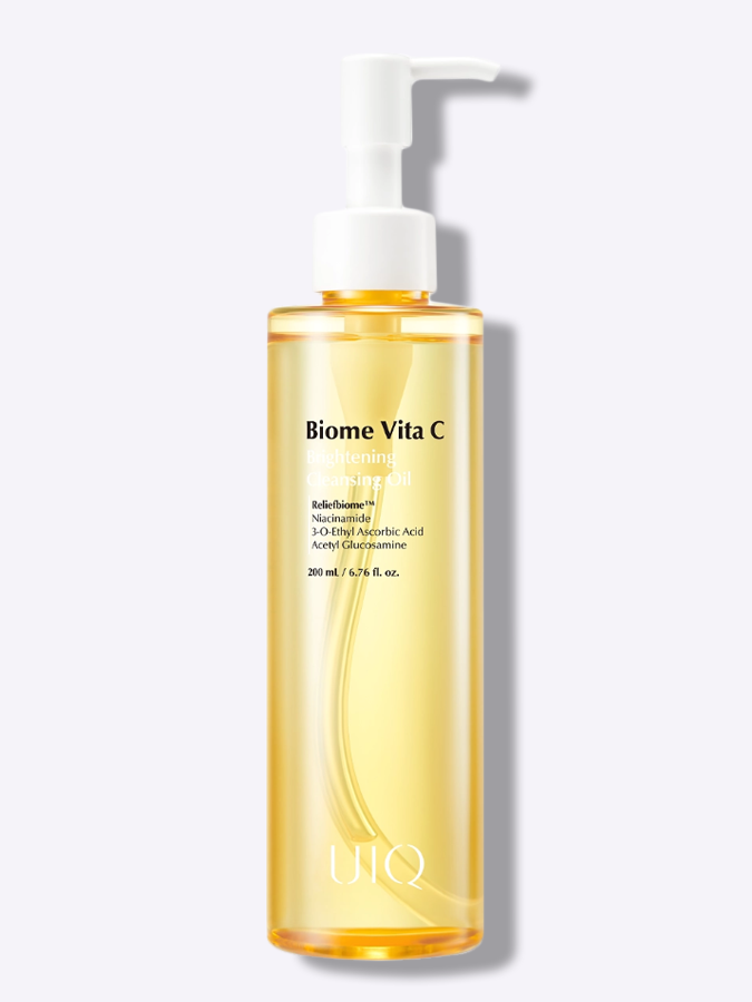 Лёгкое гидрофильное масло с витамином С для сияния кожи  UIQ Biome Vita C Brightening Cleansing Oil, 200 мл Лёгкое гидрофильное масло с витамином С для сияния кожи  UIQ Biome Vita C Brightening Cleansing Oil, 200 мл