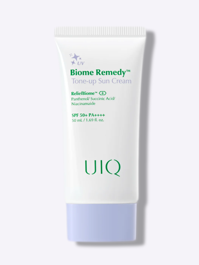 Солнцезащитный тонирующий крем для лица UIQ Biome Remedy Tone-up Sun Cream, 50 мл