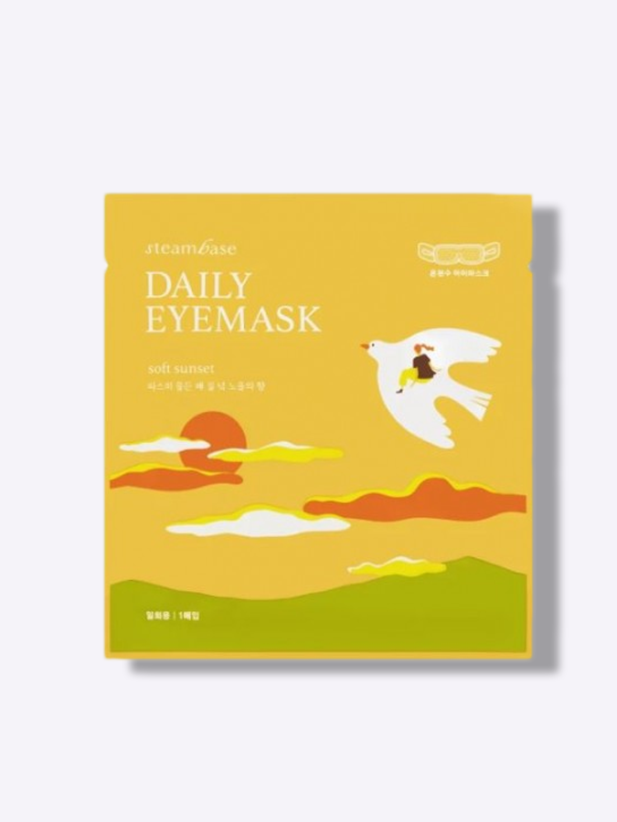 Паровая расслабляющая маска для глаз с ароматом мускуса и ванили Steambase Daily Eye Mask Soft Sunset, 1 шт