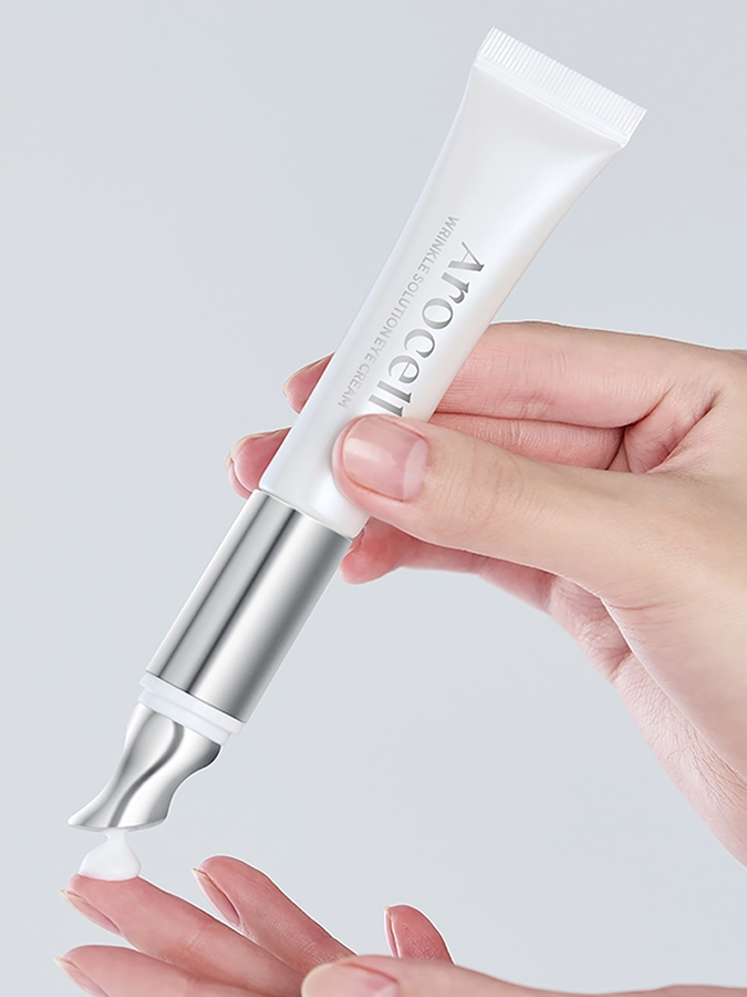 Лифтинг крем для глаз с эффектом микротоков и ботулиническим пептидом AROCELL Wrinkle Solution Eye Cream, 15 мл