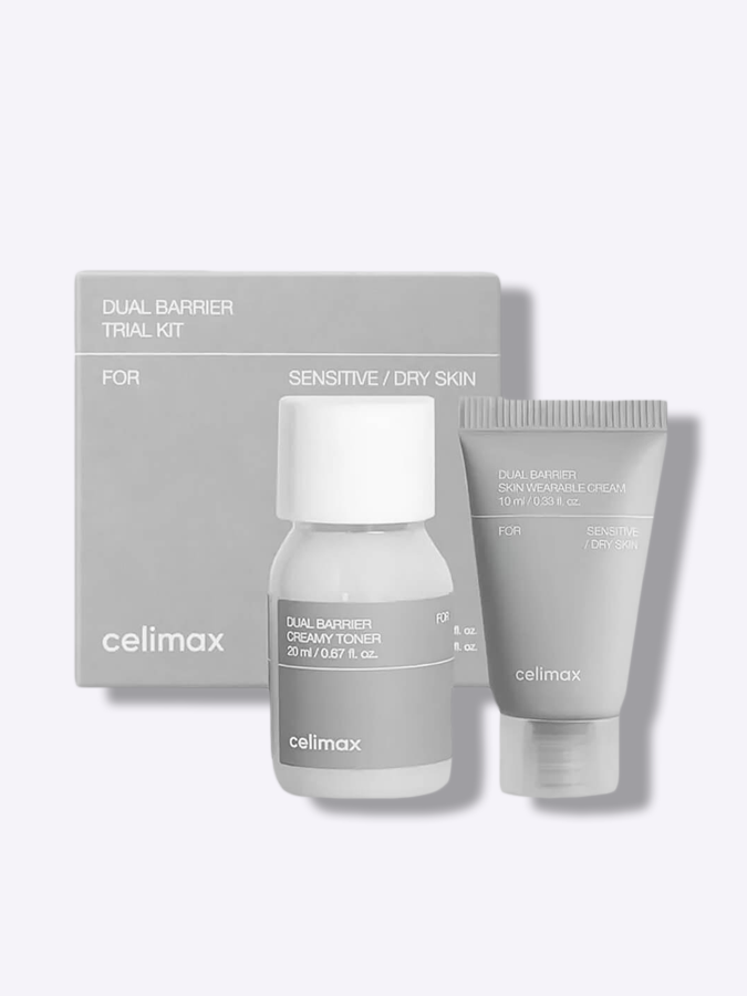 Набор для лица с барьерным эффектом Celimax Dual Barrier Trial Kit, 2 items