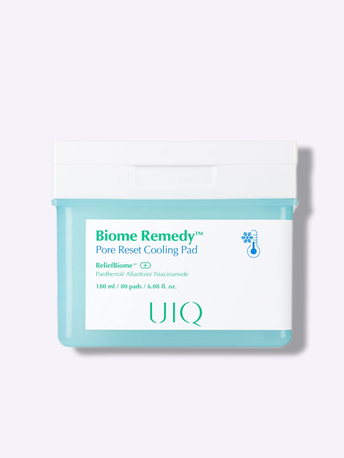 Охлаждающие пэды для сужения пор UIQ Biome Remedy Pore Reset Cooling Pad, 80 шт