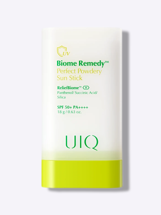 Пудровый солнцезащитный стик UIQ Biome Remedy Perfect Powdery Sun Stick SPF 50+ PA++++, 18 г