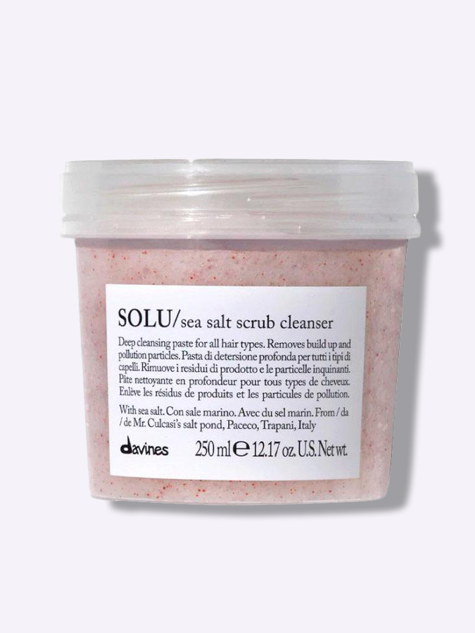 Глубокоочищающий скраб с морской солью для кожи головы Davines Solu Sea Salt Scrub Cleanser, 250 мл