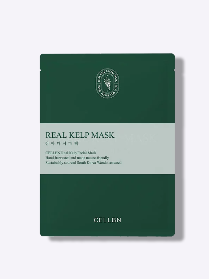 Маска для лица из 100% листа ламинарии CELLBN Real Kelp Facial Mask, 1 шт