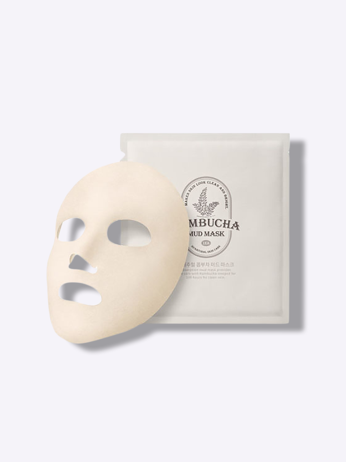 3D маска-корсет для лица на основе комбучи и каолина So Natural Kombucha Mud Mask, 13 г