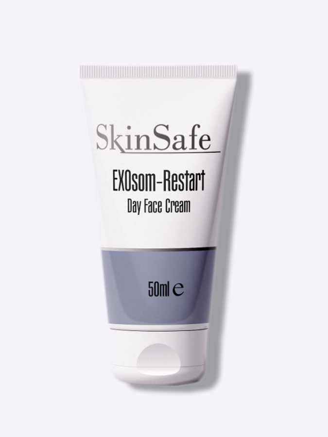 Дневной крем-терапия для замедления клеточного старения Skin Safe EXOsom Restart Day Face Cream, 50 мл