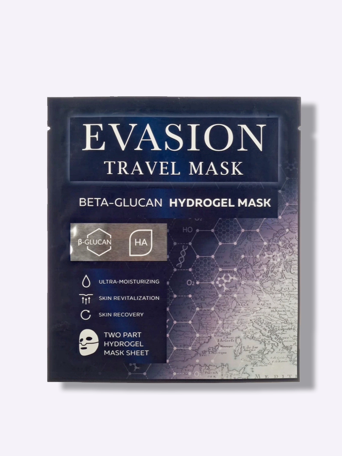 Гидрогелевая маска для лица с бета-глюканом и ниацинамидом EVASION Travel Mask With B-carotene, 30 г
