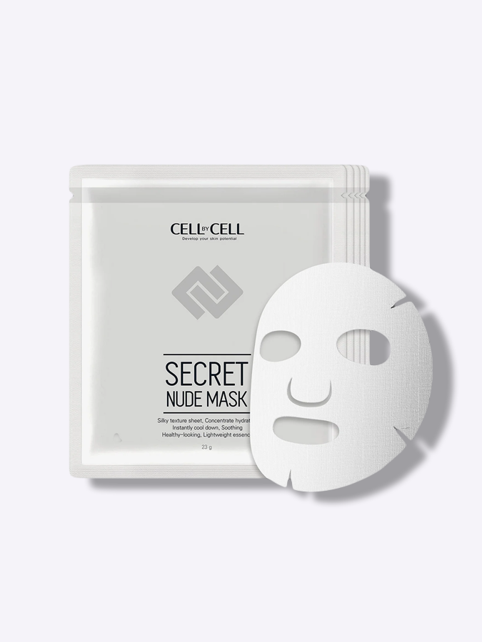 Тканевая маска для восстановления и укрепления кожи лица CELL by CELL Secret Nude Mask, 23 г