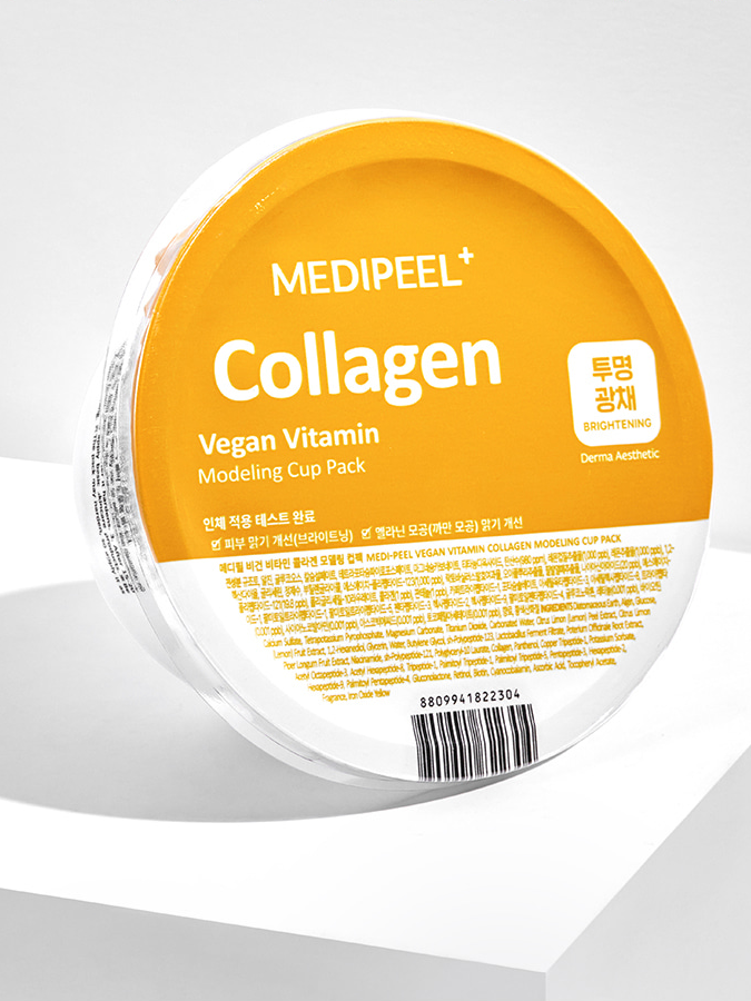 Витаминная альгинатная маска для сияния кожи Medi-Peel Vegan Vitamin Collagen Modeling Cup Pack, 28 г