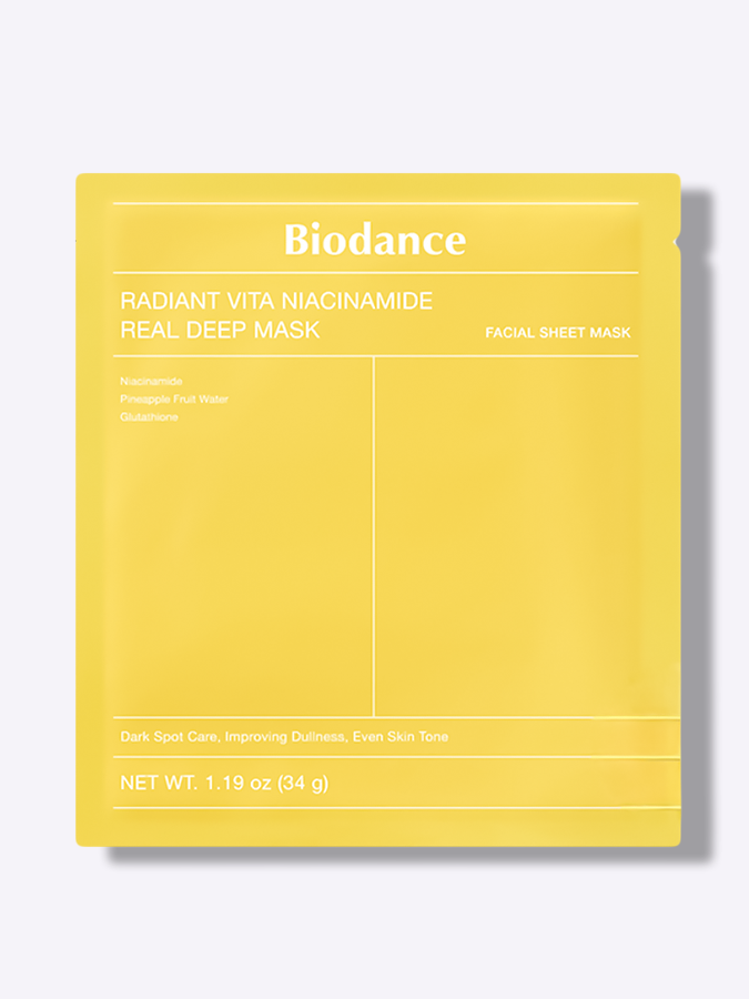 Осветляющая ночная гидрогелевая маска для сияния кожи Biodance BioCollagen Radiant Vita Niacinamide Real Deep Mask, 34 г Осветляющая ночная гидрогелевая маска для сияния кожи Biodance BioCollagen Radiant Vita Niacinamide Real Deep Mask, 34 г