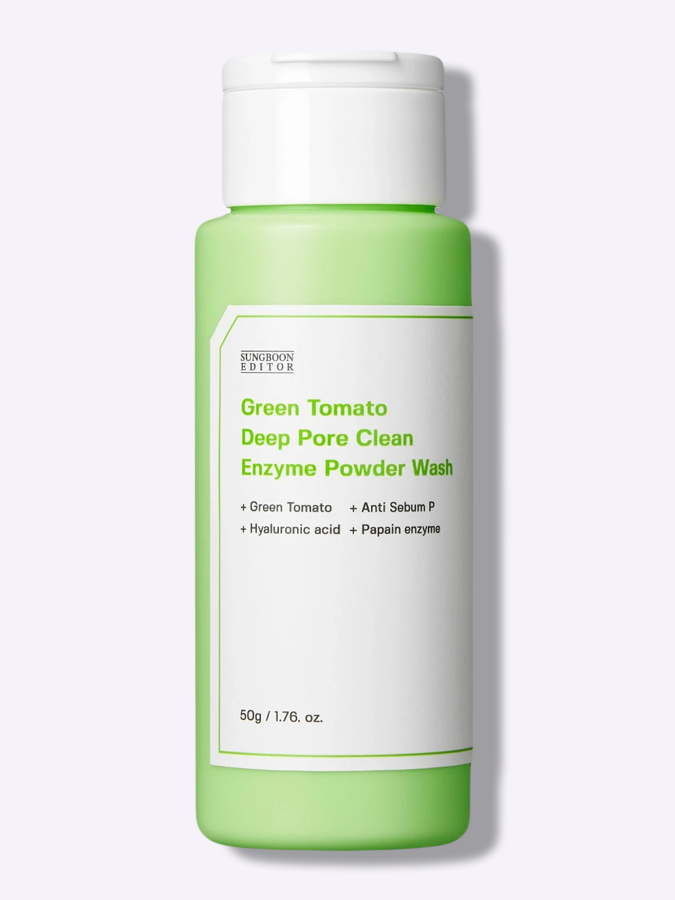 Энзимная пудра для глубокого очищения пор с экстрактом томата Sungboon Editor Green Tomato Deep Pore Clean Enzyme Powder Wash, 50 г
