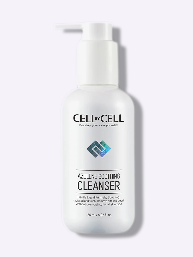 Успокаивающий гель для умывания с азуленом CELL by CELL Azulene Soothing Cleanser, 150 мл
