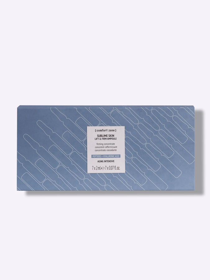 Интенсивный концентрат для лица с эффектом лифтинга и филлера Comfort Zone Sublime Skin Lift&Firm Ampoule, 7*2 мл Интенсивный концентрат для лица с эффектом лифтинга и филлера Comfort Zone Sublime Skin Lift&Firm Ampoule, 7*2 мл