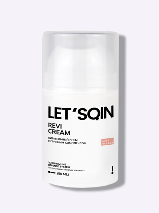 Питательный крем с грибным комплексом LET'SQIN Revi Cream, 50 мл 