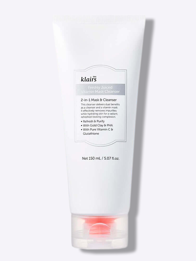 Витаминная маска-пенка для очищения Dear, Klairs Freshly Juiced Vitamin Mask Cleanser, 150 мл