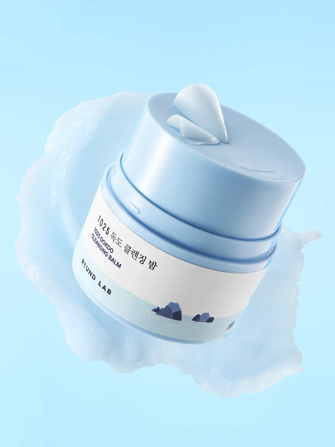 Гидрофильный бальзам-точилка с морской водой и кислотами для снятия макияжа Round Lab 1025 Dokdo Cleansing Balm, 50 мл