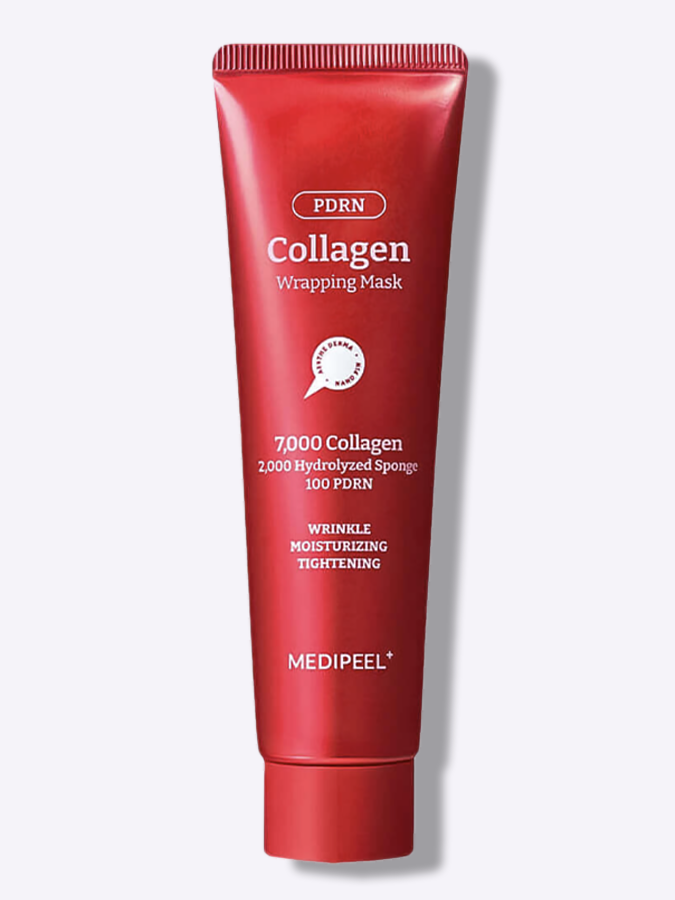 Подтягивающая маска-плёнка с ПДРН, коллагеном и микроиглами Medi-Peel Collagen Glow Wrapping Mask, 100 мл 