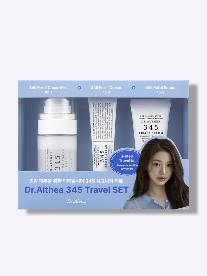 Набор миниатюр для восстановления кожи лица  Dr.Althea 345 Travel Kit, 60мл + 15мл + 15мл