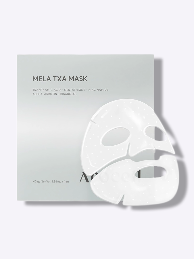 Гидрогелевая маска с транексамовой кислотой и глутатионом против пигментации AROCELL Mela TXA Mask, 43 г