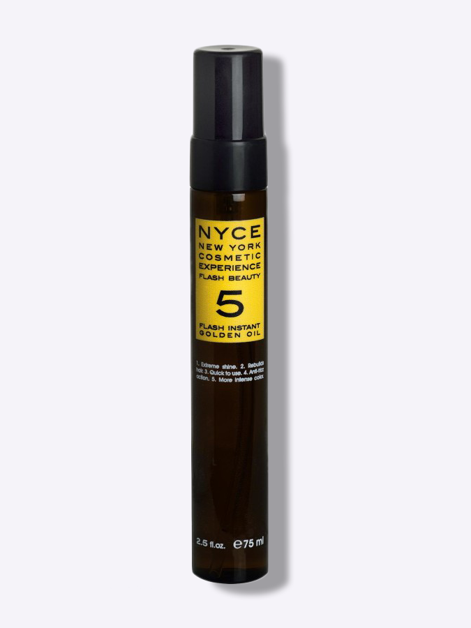 Масло для восстановления непослушных волос NYCE Flash Beauty 5 Flash Instant Golden Oil, 75 мл