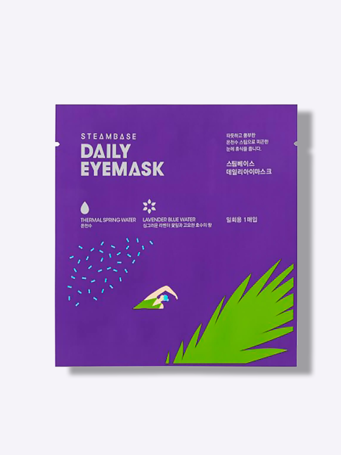 Паровая расслабляющая маска для глаз с ароматом лаванды Steambase Daily Eye Mask Lavender Water, 1 шт