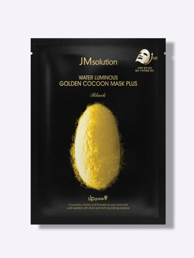 Тканевая маска с протеинами кокона золотого тутового шелкопряда JMsolution Water Luminous Golden Cocoon Mask, 45 г