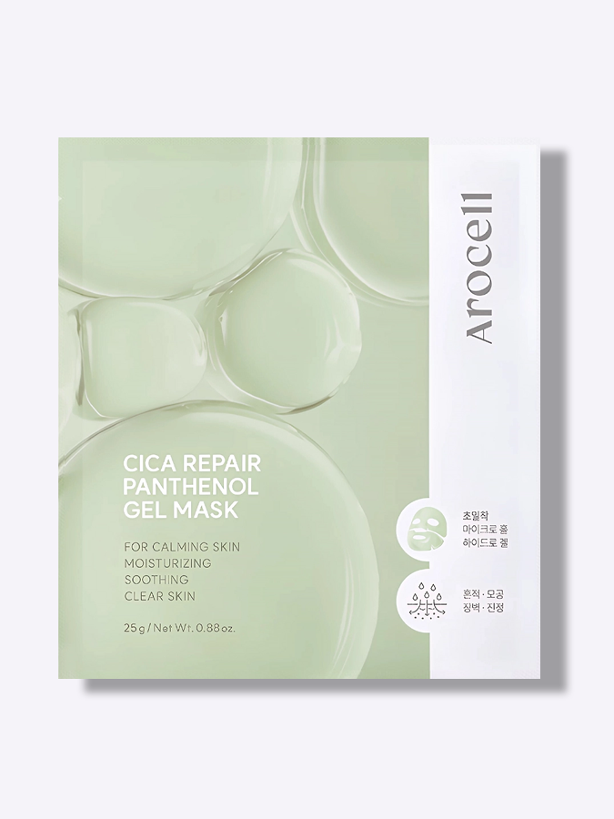 Восстанавливающая гидрогелевая маска с PDRN и экзосомами центеллы AROCELL Cica Repair Panthenol Gel Mask, 25 г Восстанавливающая гидрогелевая маска с PDRN и экзосомами центеллы AROCELL Cica Repair Panthenol Gel Mask, 25 г