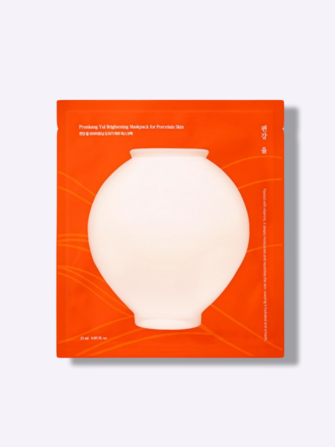 Осветляющая тканевая маска для тусклой и уставшей кожи Pyunkang Yul Brightening Maskpack For Porcelain Skin, 25 мл