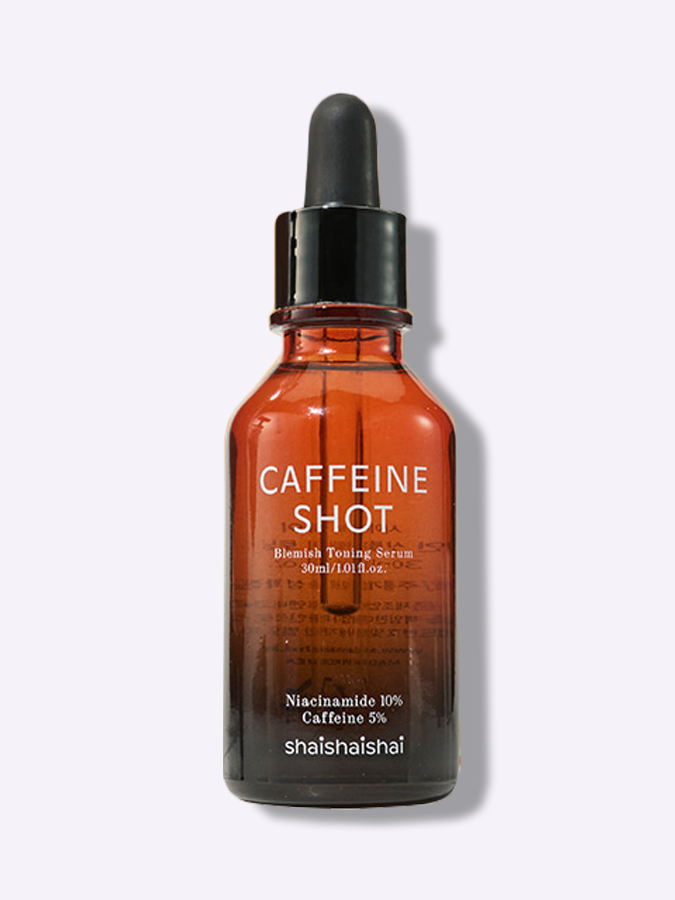 Сыворотка для лица с 10% ниацинамида и 5% кофеина SHAISHAISHAI Caffeine Shot Blemish Toning Serum, 30 мл