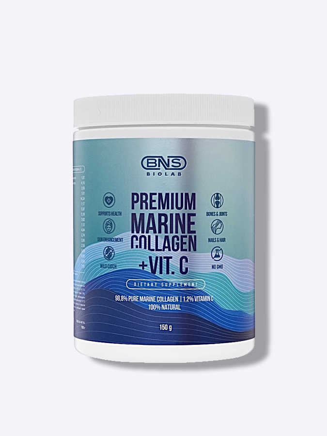 Пищевая добавка коллаген морской BNS Biolab Premium Marine Collagen+Vit.C, 150 г