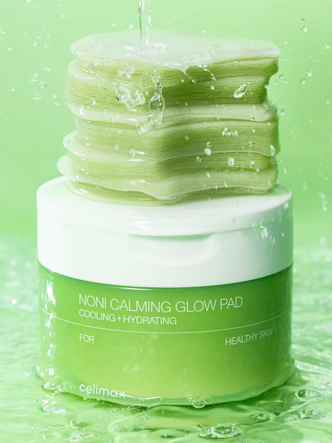 Успокаивающие тонер-пэды с экстрактом нони для сияния кожи Celimax The Real Noni Calming Glow Pad, 50 шт