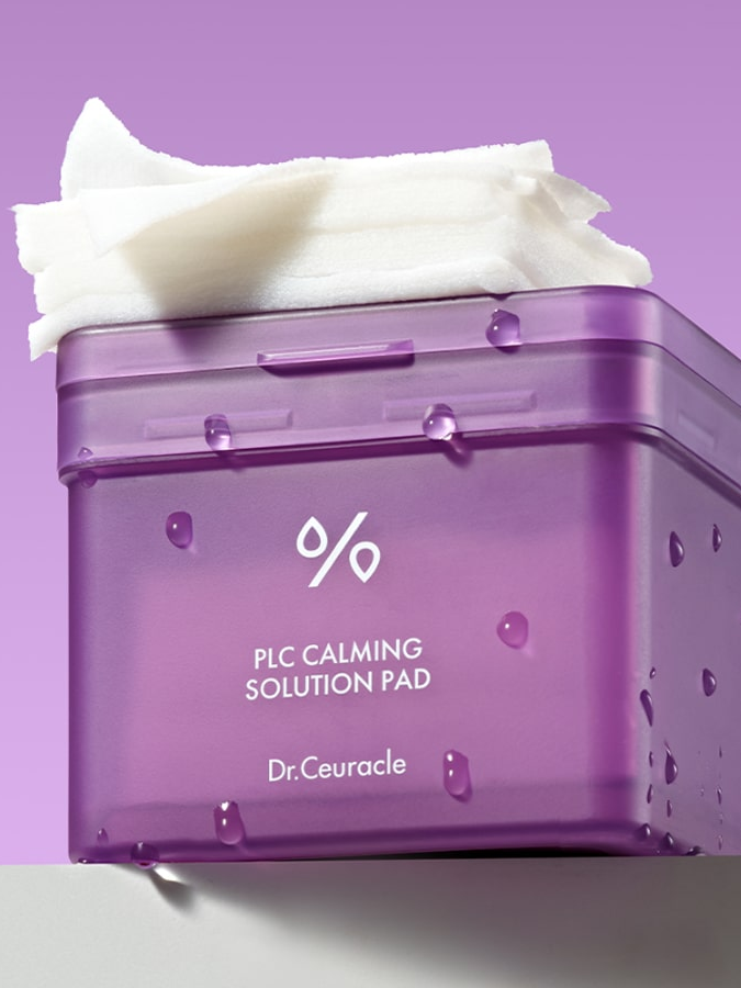 Успокаивающие пэды для лица с балансирующим действием Dr.Ceuracle PLC Calming Solution Pad, 130 шт