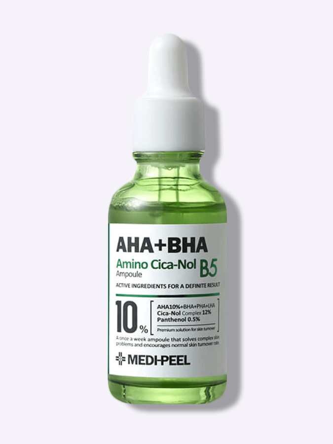 Обновляющая сыворотка с кислотным комплексом для восстановления чувствительной проблемной кожи Medi-Peel AHA BHA Amino Cica-Nol B5 Ampoule, 30 мл