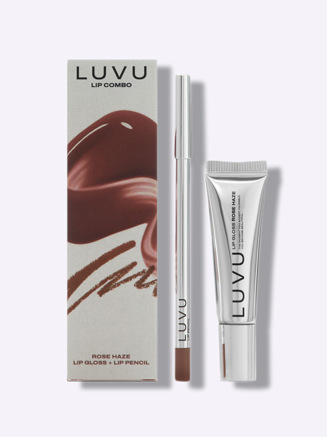 Комбо для губ LUVU Lip Combo Rose Haze, 1,4 г + 10 мл